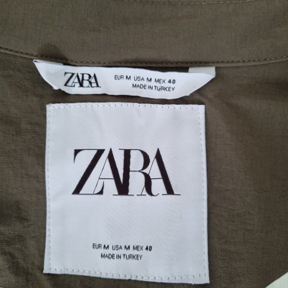 NWOT - Zara Man Trench Coat Size M - Picture 7 of 13
